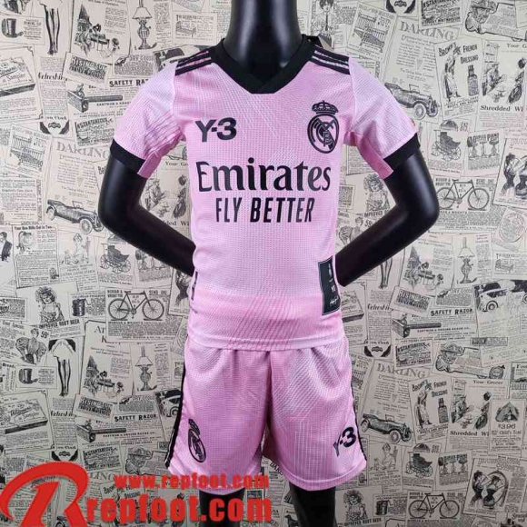 Real Madrid Maillot De Foot Y-3 Rose Enfant 22 23 AK17  Real Madrid Maillot De Foot Y-3 Rose Enfant 22 23 AK17