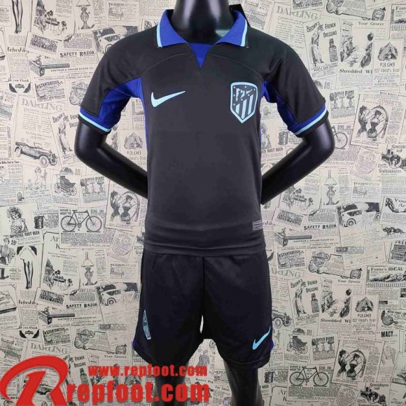 Atletico Madrid Maillot De Foot Noir Enfant 22 23 AK21