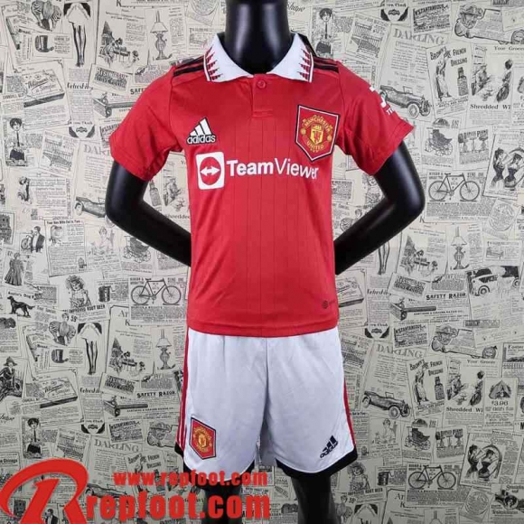 Manchester United Maillot De Foot Domicile Enfant 22 23 AK24