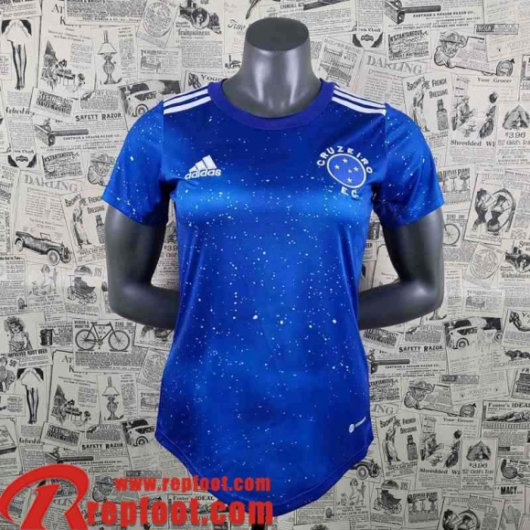 Cruzeiro Maillot De Foot Bleu Femme 22 23 AW11