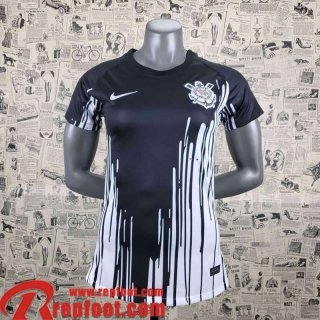 Corinthians Maillot De Foot Noir Femme 22 23 AW41