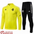 Internacional Veste Foot Homme jaune 2021 2022 JK83