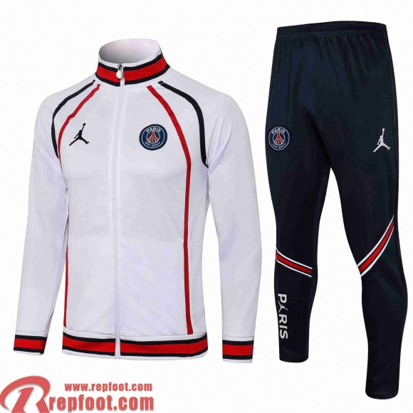 PSG Veste Foot Homme blanche 2021 2022 JK86 PSG Veste Foot Homme blanche 2021 2022 JK86