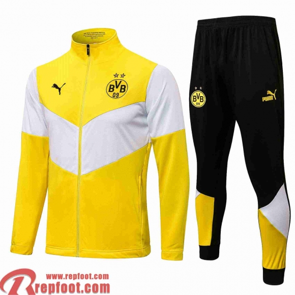 Dortmund Veste Foot Homme jaune 2021 2022 JK93  Dortmund Veste Foot Homme jaune 2021 2022 JK93