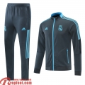 Real Madrid Veste Foot Homme gris 2021 2022 JK99