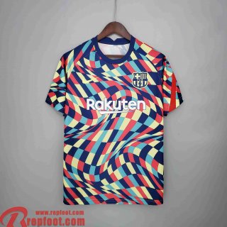 Barcelone T-shirt Homme bleu noir 2021 2022 KT09