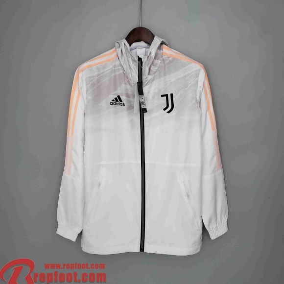 Juventus Coupe Vent - Sweat a Capuche Homme blanche 2021 2022 KW02