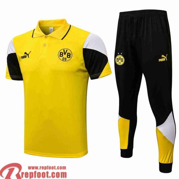 Dortmund Polo foot Homme jaune 2021 2022 PL108