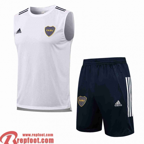 BOCA JUNIOR Sans manches Homme blanche 2021 2022 PL113 BOCA JUNIOR Sans manches Homme blanche 2021 2022 PL113