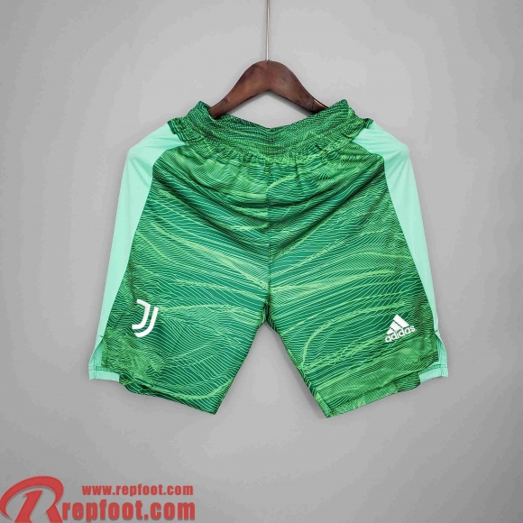 Juventus Short Foot Homme vert 2021 2022 DK26