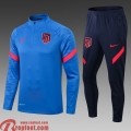 Atletico Madrid Survetement Foot Homme bleu 2021 2022 TG41