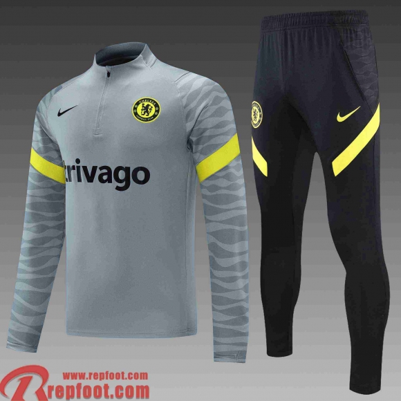 Chelsea Survetement Foot Homme gris 2021 2022 TG44  Chelsea Survetement Foot Homme gris 2021 2022 TG44