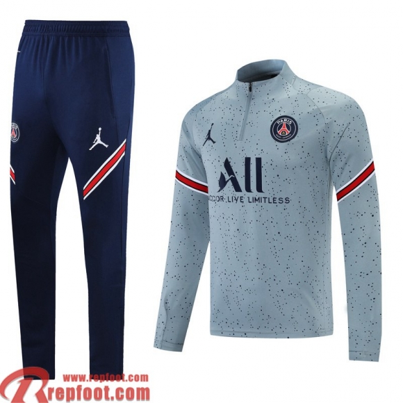 PSG Survetement Foot Homme gris 2021 2022 TG52