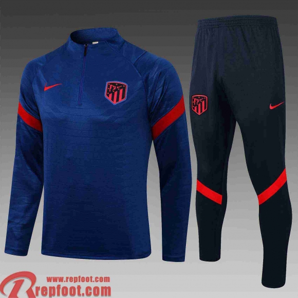 Atletico Madrid Survetement Foot Homme bleu 2021 2022 TG65