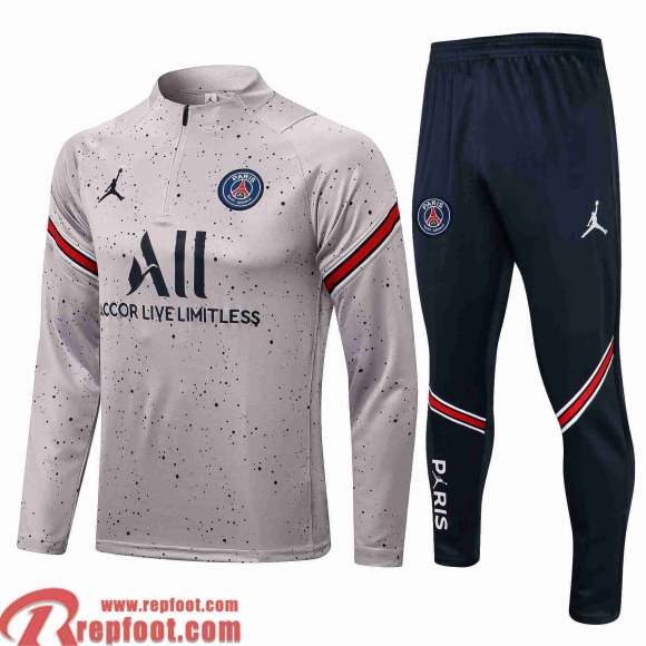 PSG Survetement Foot Homme gris 2021 2022 TG73