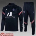 PSG Survetement Foot Enfant bleu 2021 2022 TK48