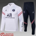 PSG Survetement Foot Enfant bleu 2021 2022 TK49