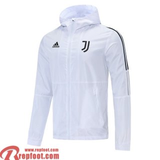 Juventus Coupe Vent - Sweat a Capuche Homme blanche 2021 2022 WK20