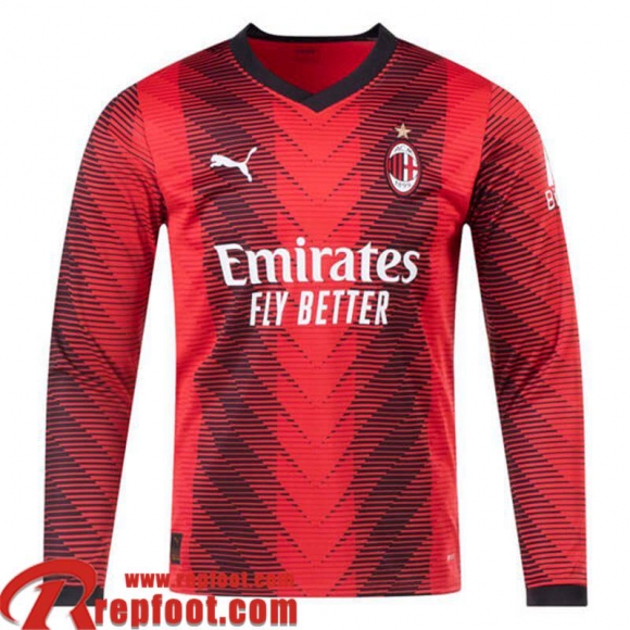 AC Milan Maillot De Foot Domicile Homme Manche Longue 23 24