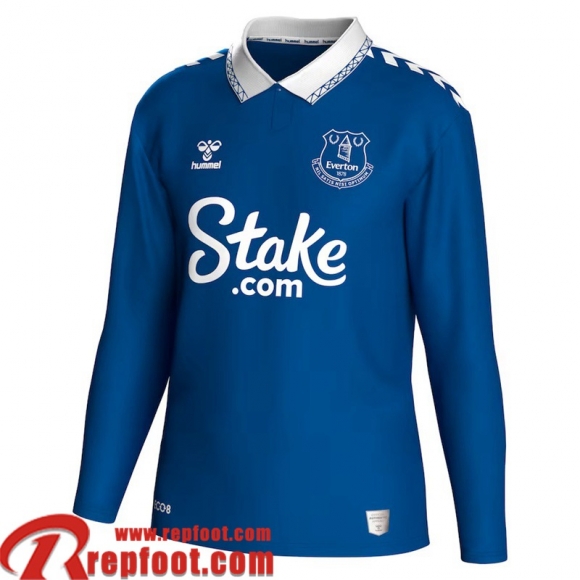 Everton Maillot De Foot Domicile Homme Manche Longue 23 24