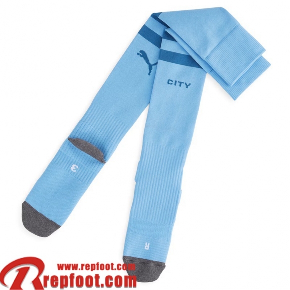 Manchester City Chaussettes De Foot Domicile Homme 23 24 WZ35