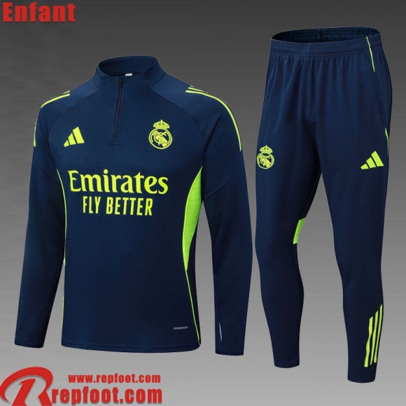 Real Madrid KIT: Survetement de Foot Enfant 2025 2026 C725