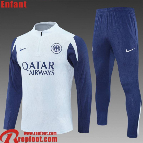 Inter Milan KIT: Survetement de Foot Enfant 2025 2026 C745
