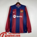 Barcelone Maillot De Foot Domicile Manche Longue Homme 23 24