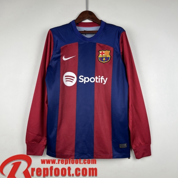 Barcelone Maillot De Foot Domicile Manche Longue Homme 23 24  Barcelone Maillot De Foot Domicile Manche Longue Homme 23 24