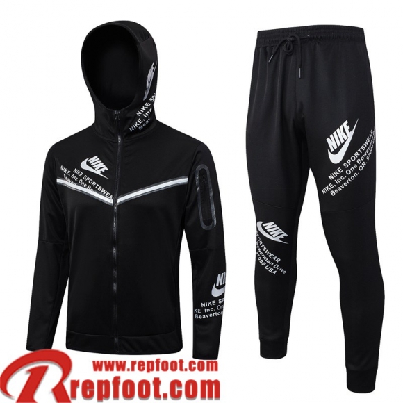 Sport Veste Foot - Sweat A Capuche noir Homme 23 24 JK781