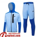 Sport Veste Foot - Sweat A Capuche bleu ciel Homme 23 24 JK764  Sport Veste Foot - Sweat A Capuche bleu ciel Homme 23 24 JK764