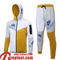 Sport Veste Foot - Sweat A Capuche jaune Homme 23 24 JK767