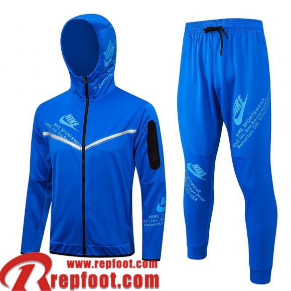 Sport Veste Foot - Sweat A Capuche bleu Homme 23 24 JK778