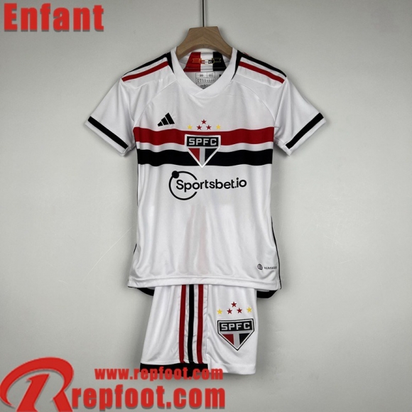 Sao Paulo Maillot De Foot Domicile Enfant 23 24 MK22