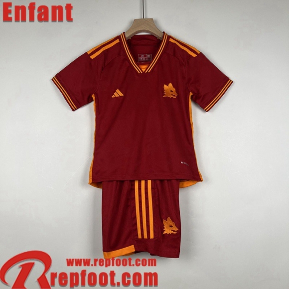 Rome Maillot De Foot Domicile Enfant 23 24 MK51 Rome Maillot De Foot Domicile Enfant 23 24 MK51