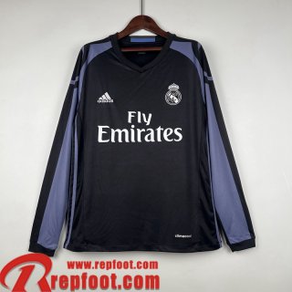 Real Madrid Retro Maillot De Foot Manche Longue Third Homme Manche Longue 16/17 FG282