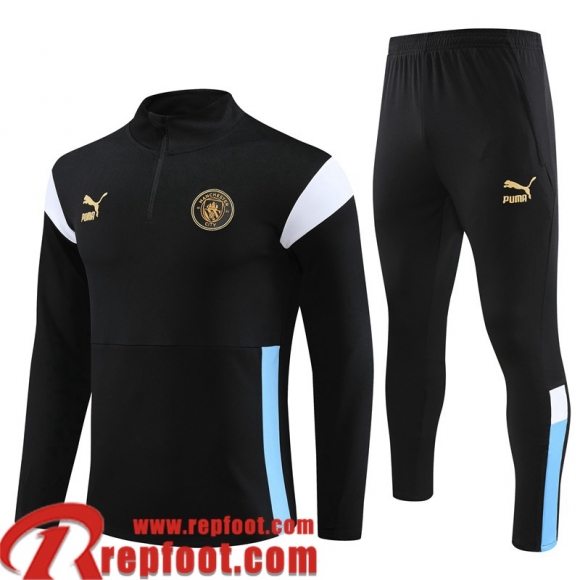 Manchester City Survetement de Foot noir Homme 23 24 TG840