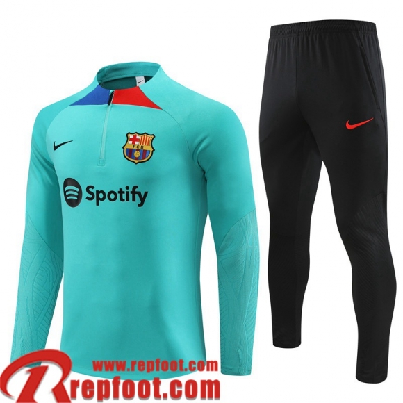 Barcelone Survetement de Foot vert clair Homme 23 24 TG841