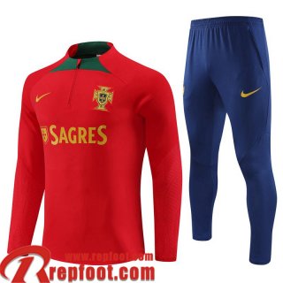 Portugal Survetement de Foot rouge Homme 23 24 TG858