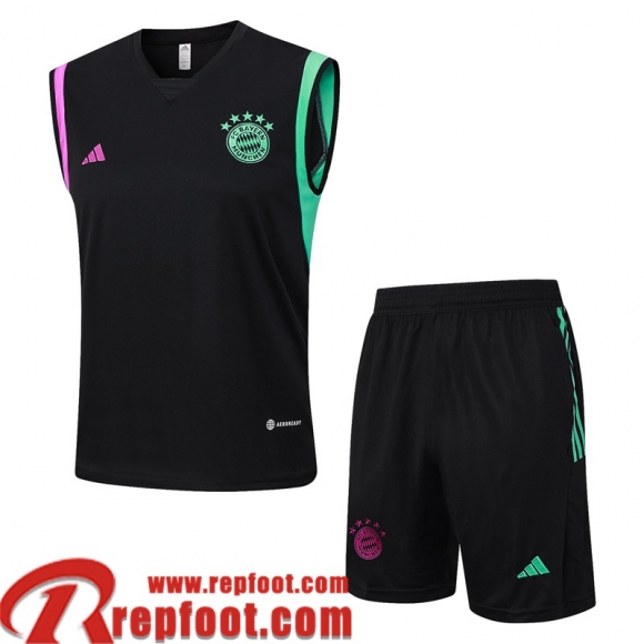 Bayern Munich Survetement Sans manches noir Homme 23 24 TG887