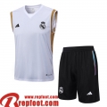 Real Madrid Survetement Sans manches Blanc Homme 23 24 TG888