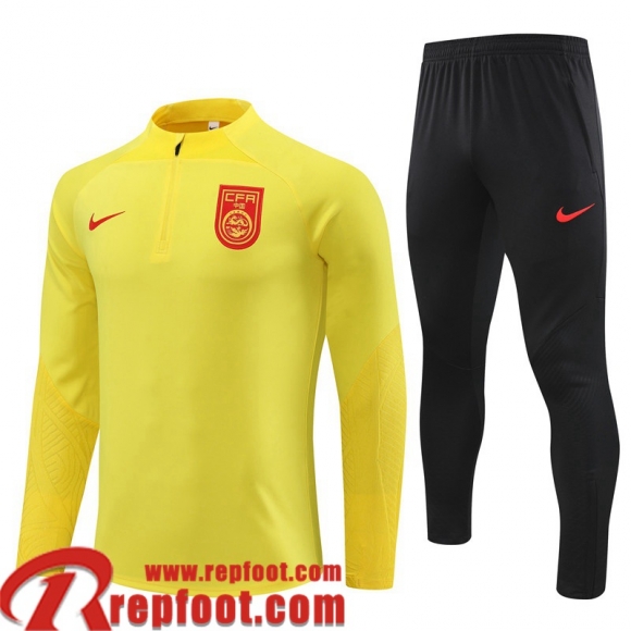 China Survetement de Foot jaune Homme 23 24 TG824 China Survetement de Foot jaune Homme 23 24 TG824
