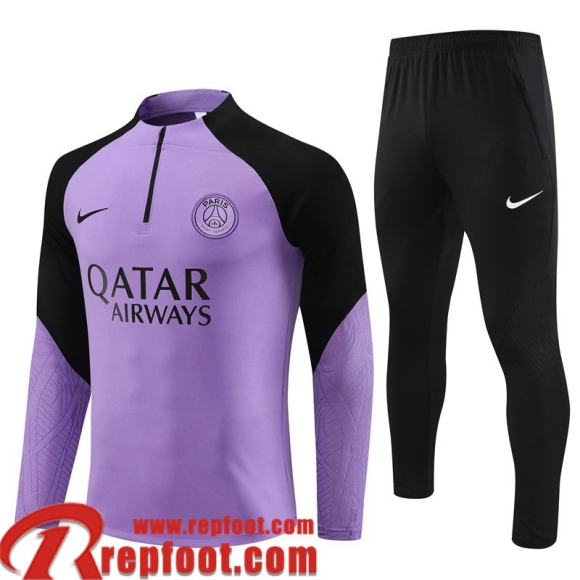 PSG Survetement de Foot Violet Homme 23 24 TG833