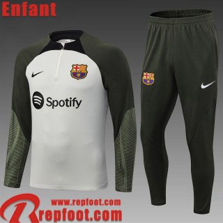 Barcelone Survetement de Foot gris clair Enfant 23 24 TK631