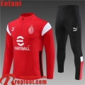 AC Milan Survetement de Foot rouge Enfant 23 24 TK645