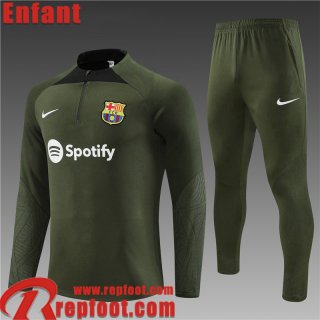 Barcelone Survetement de Foot vert Enfant 23 24 TK650