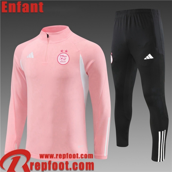 Algerie Survetement de Foot rose Enfant 23 24 TK655  Algerie Survetement de Foot rose Enfant 23 24 TK655