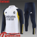 Real Madrid Survetement de Foot Blanc Enfant 23 24 TK661