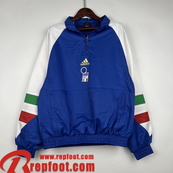 Italie Coupe Vent bleu Homme 23 24 WK464 Italie Coupe Vent bleu Homme 23 24 WK464