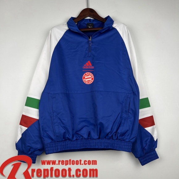 Bayern Munich Coupe Vent bleu Homme 23 24 WK466 Bayern Munich Coupe Vent bleu Homme 23 24 WK466